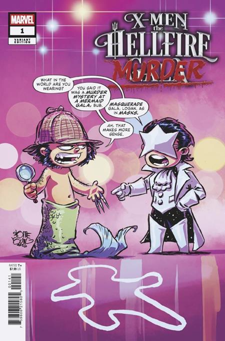 Df X-men: the Hellfire Murder #1 Skottie Young Variant Signed by Erica Schultz