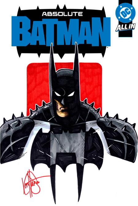 Df Absolute Batman #25 Blank Variant Signed and Remarked by Ken Haeser #1