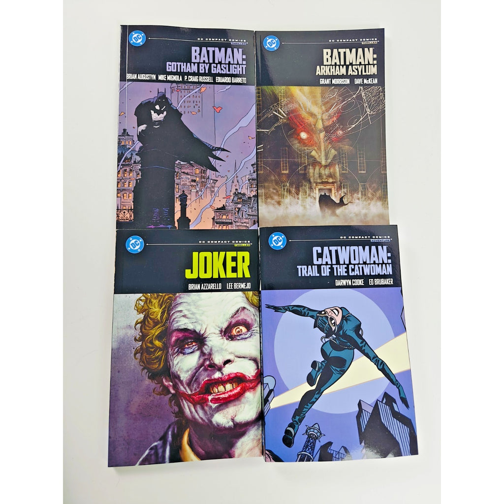 DC Compact Comics Bundle – Batman Gotham Set (Joker, Arkham Asylum) 4 Book Lot