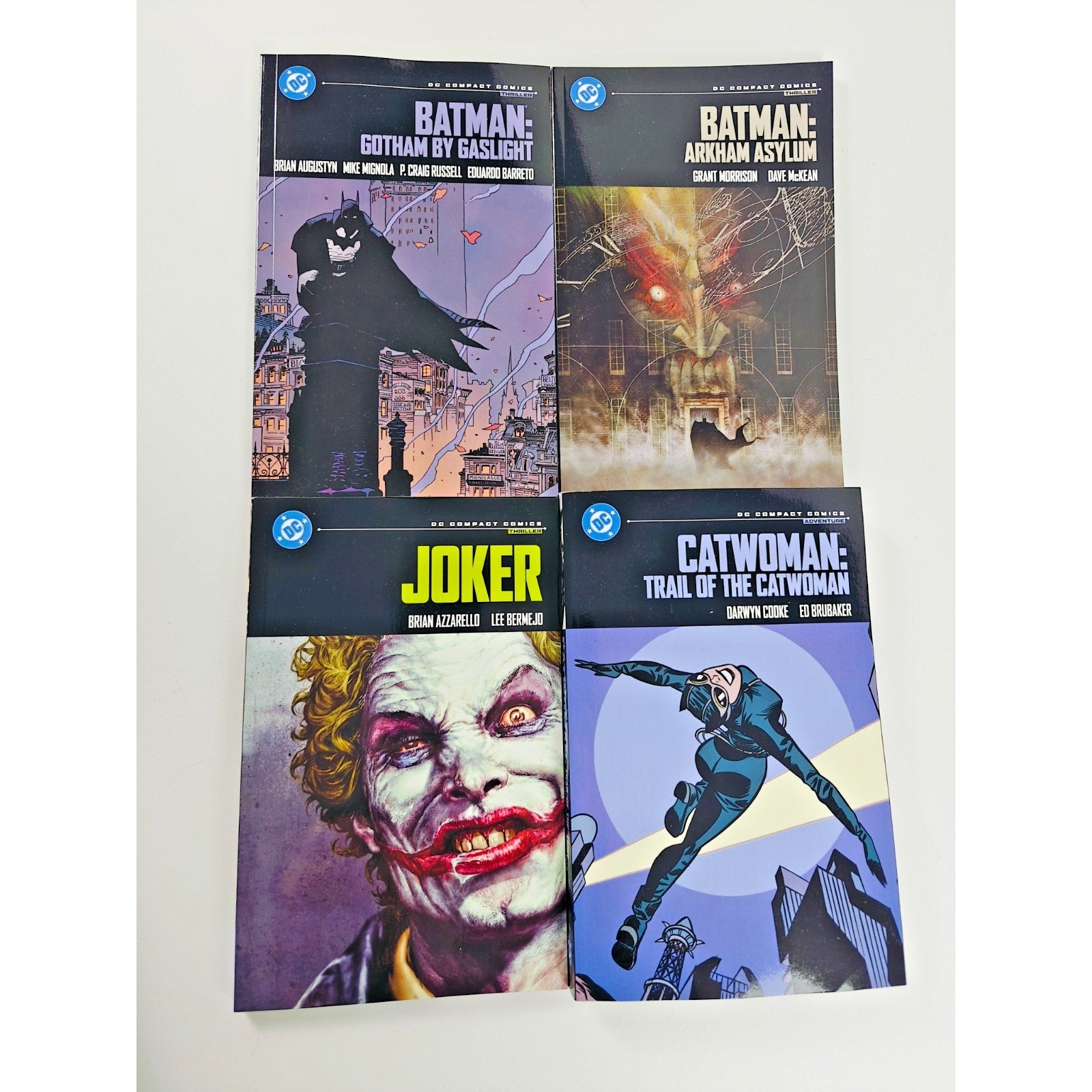 DC Compact Comics Bundle – Batman Gotham Set (Joker, Arkham Asylum) 4 Book Lot