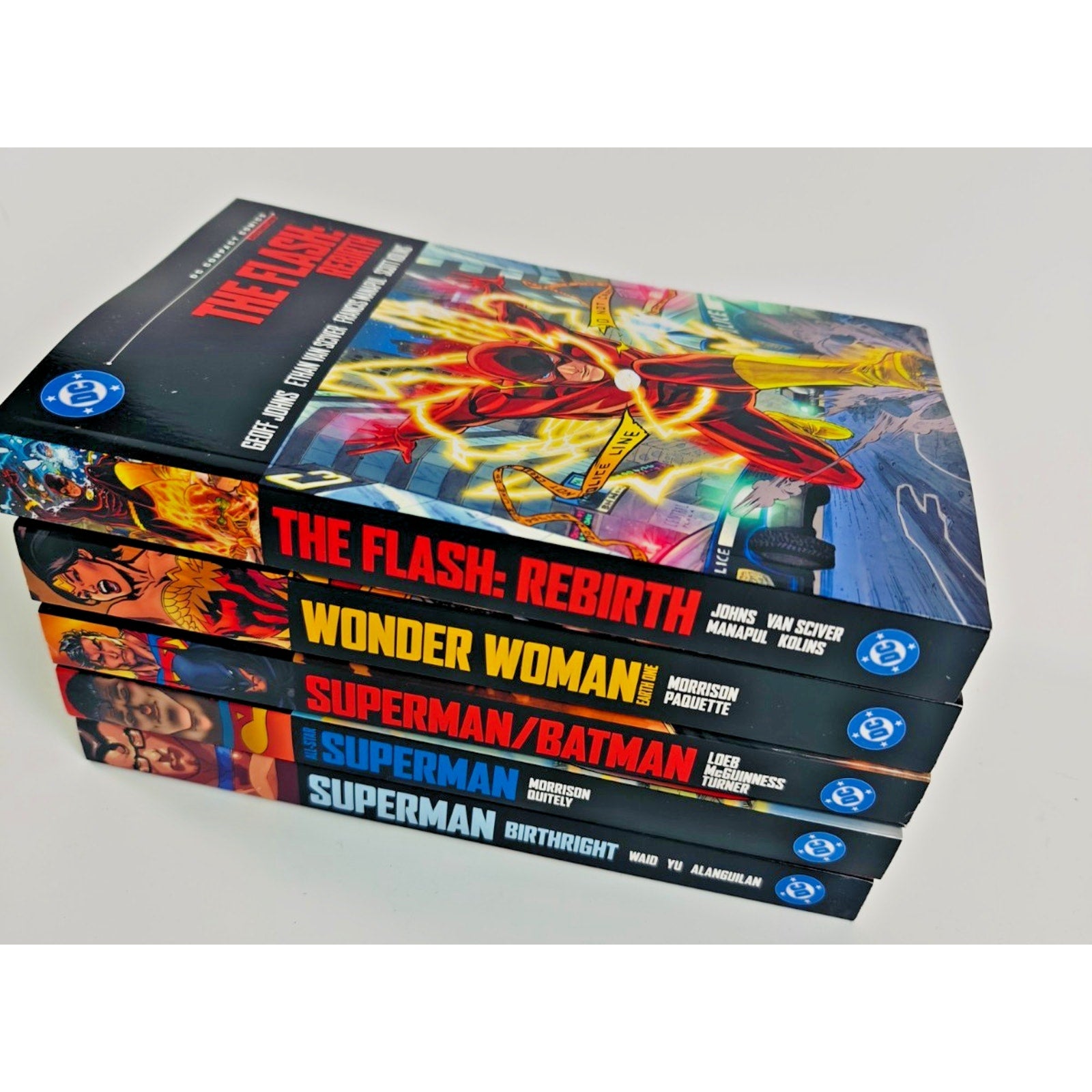 DC Compact Comics Bundle - Justice League Set 5 Books Superman, Flash, WW NEW