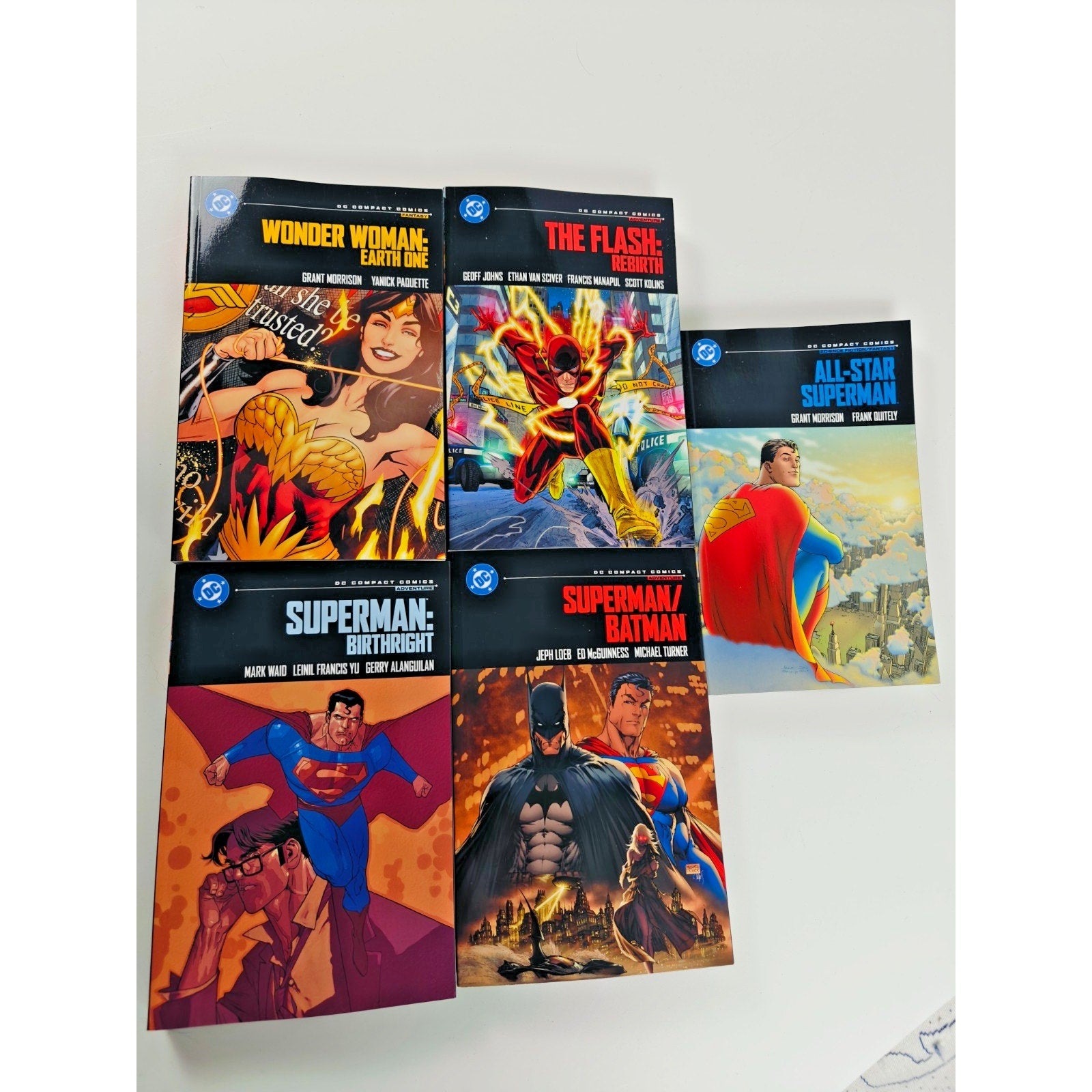 DC Compact Comics Bundle - Justice League Set 5 Books Superman, Flash, WW NEW