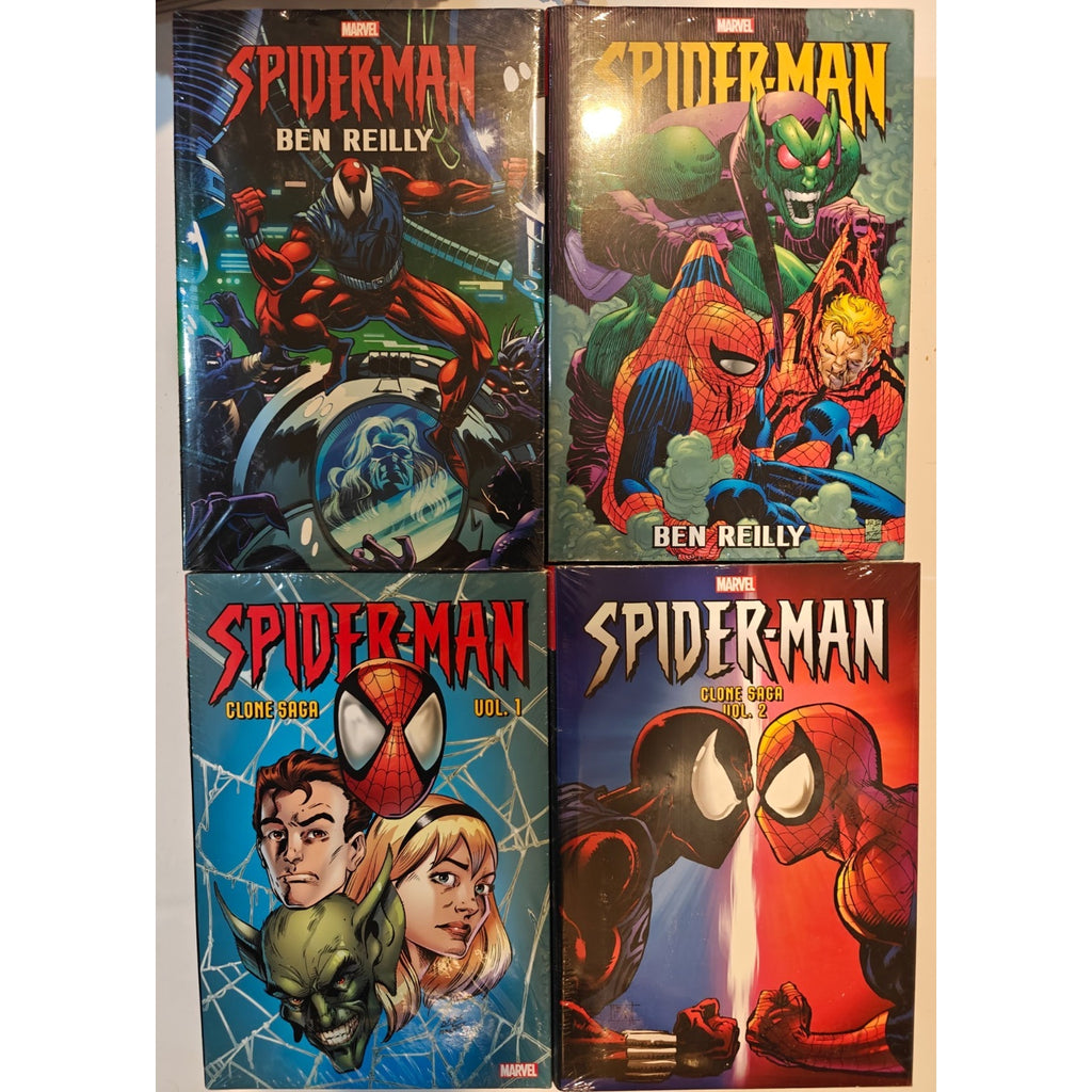 Spider-Man Clone Saga 1 & 2 + Ben Reilly 1 & 2 Marvel Omnibus HC Sealed New OOP