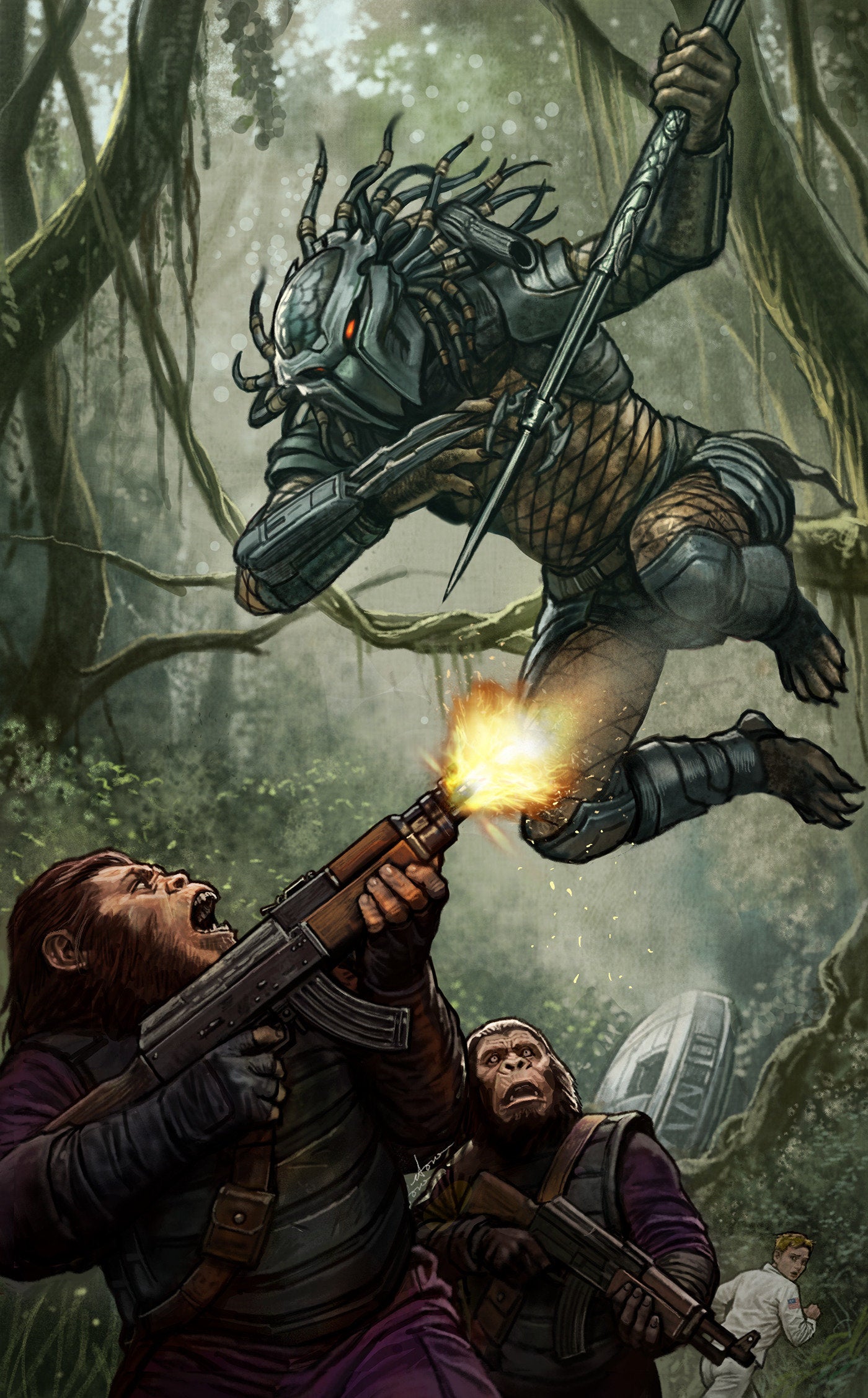 Predator vs. the Planet of the Apes #1