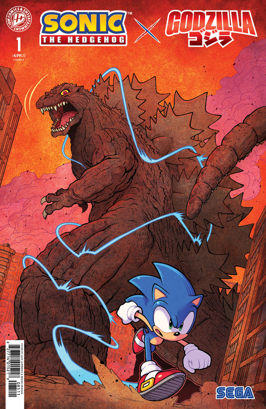 Sonic the Hedgehog X Godzilla #1