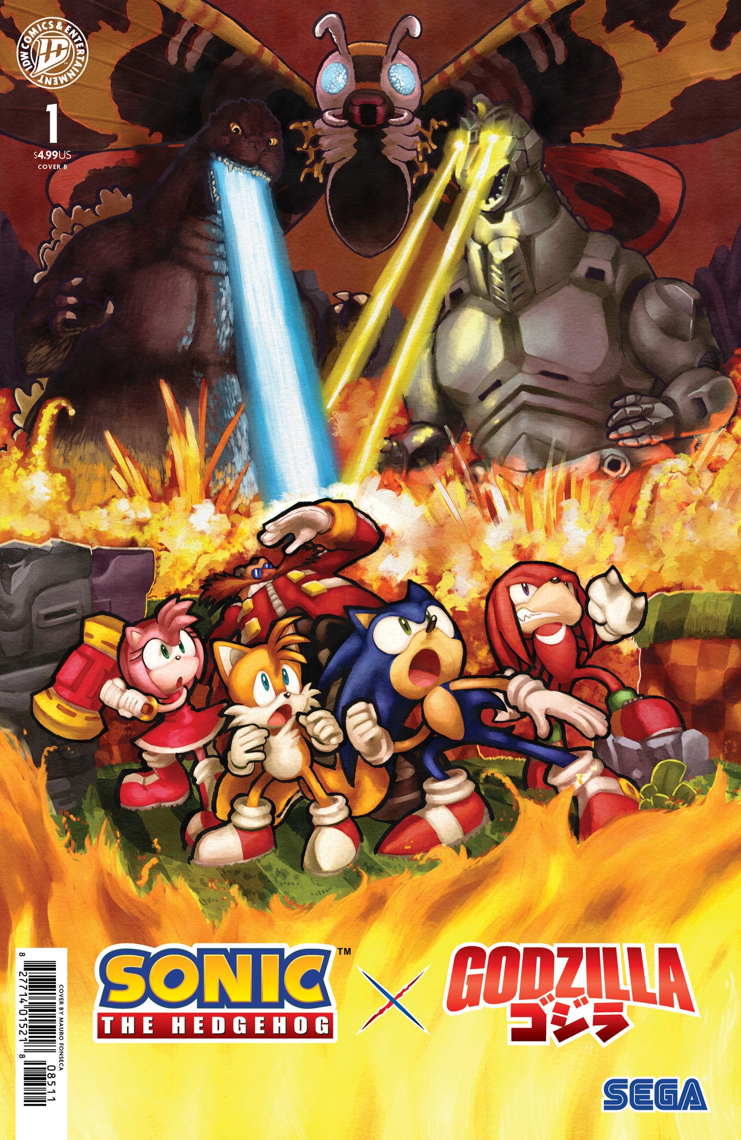 Sonic the Hedgehog X Godzilla #1