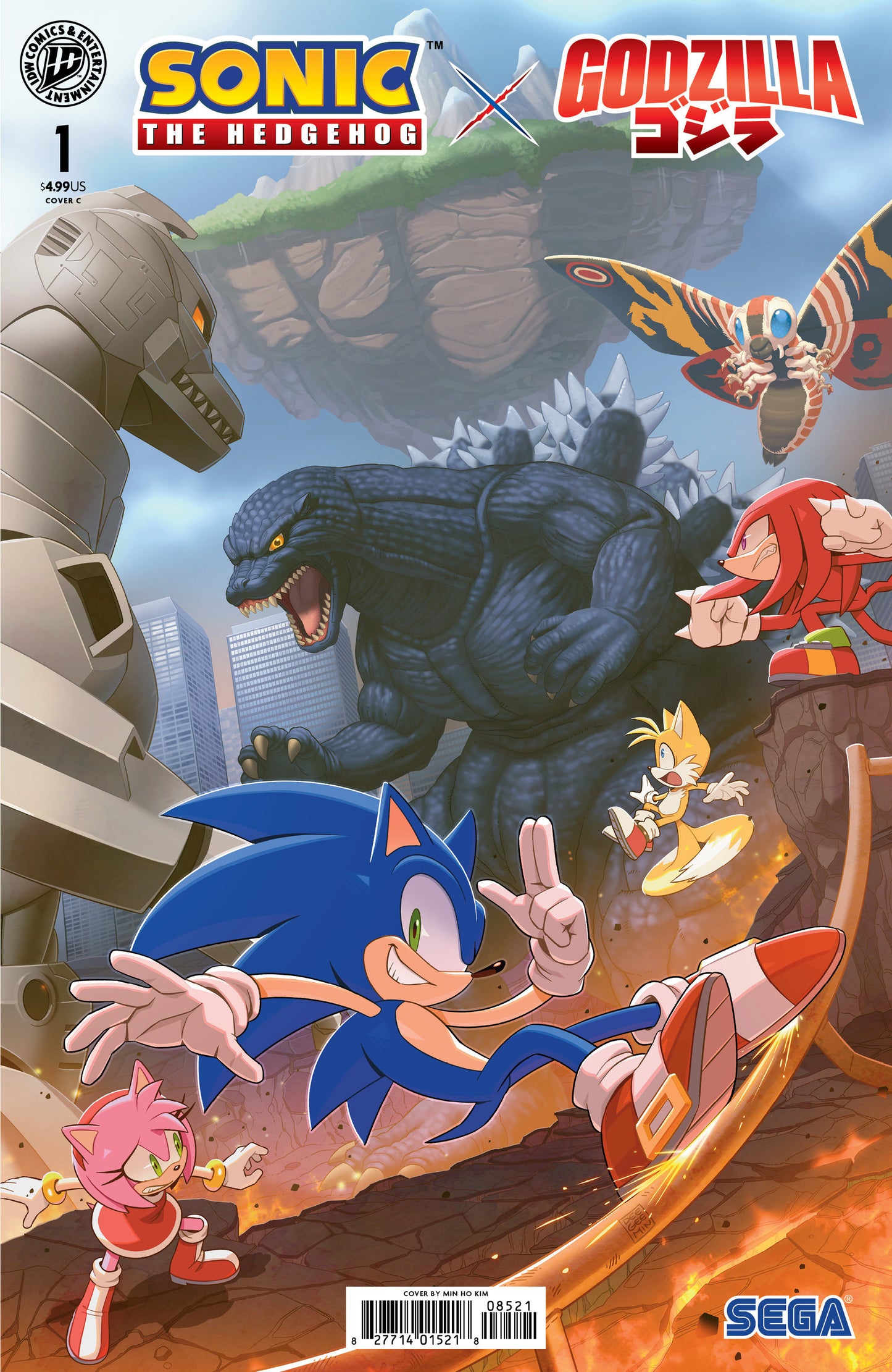 Sonic the Hedgehog X Godzilla #1