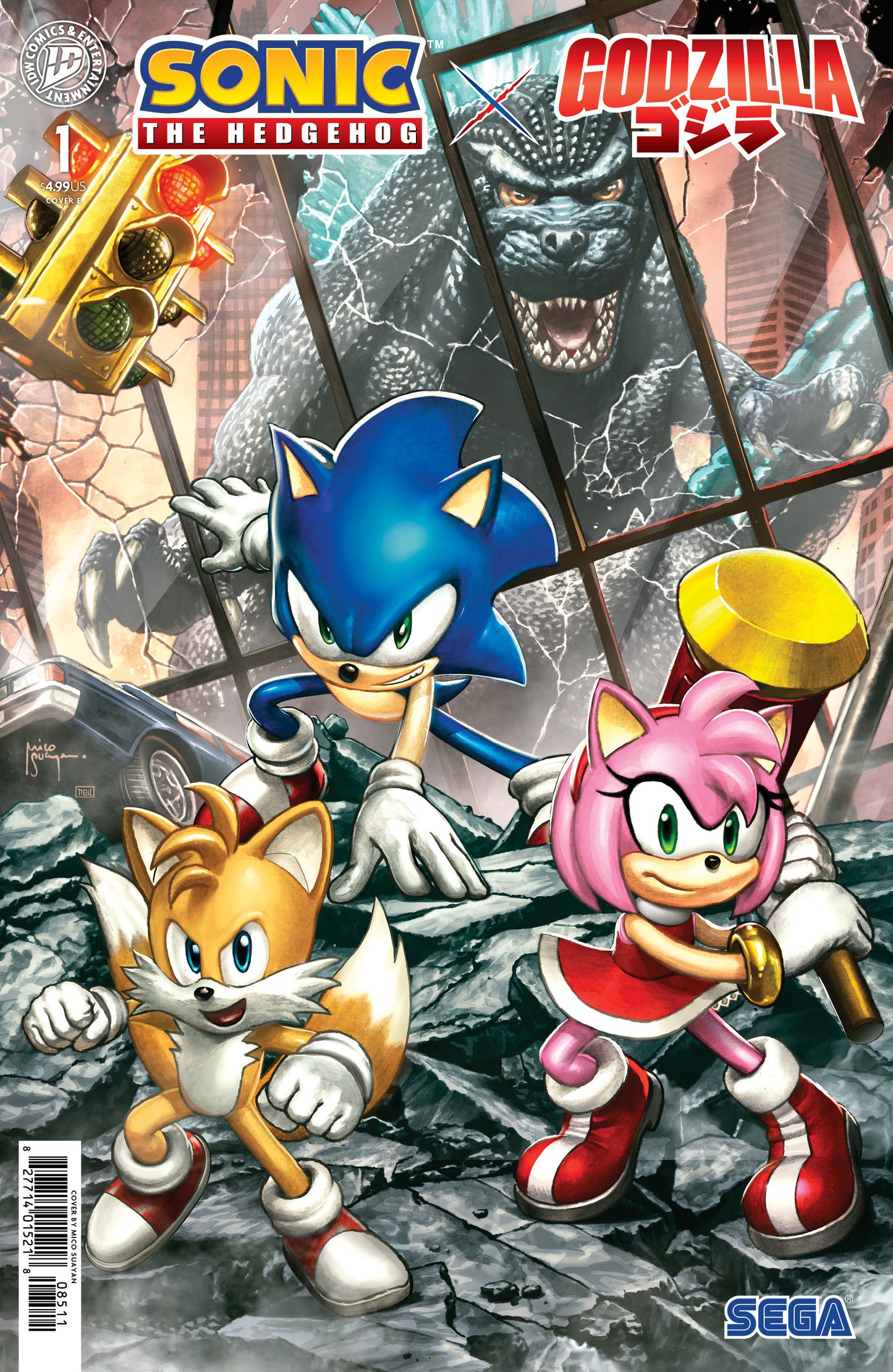 Sonic the Hedgehog X Godzilla #1
