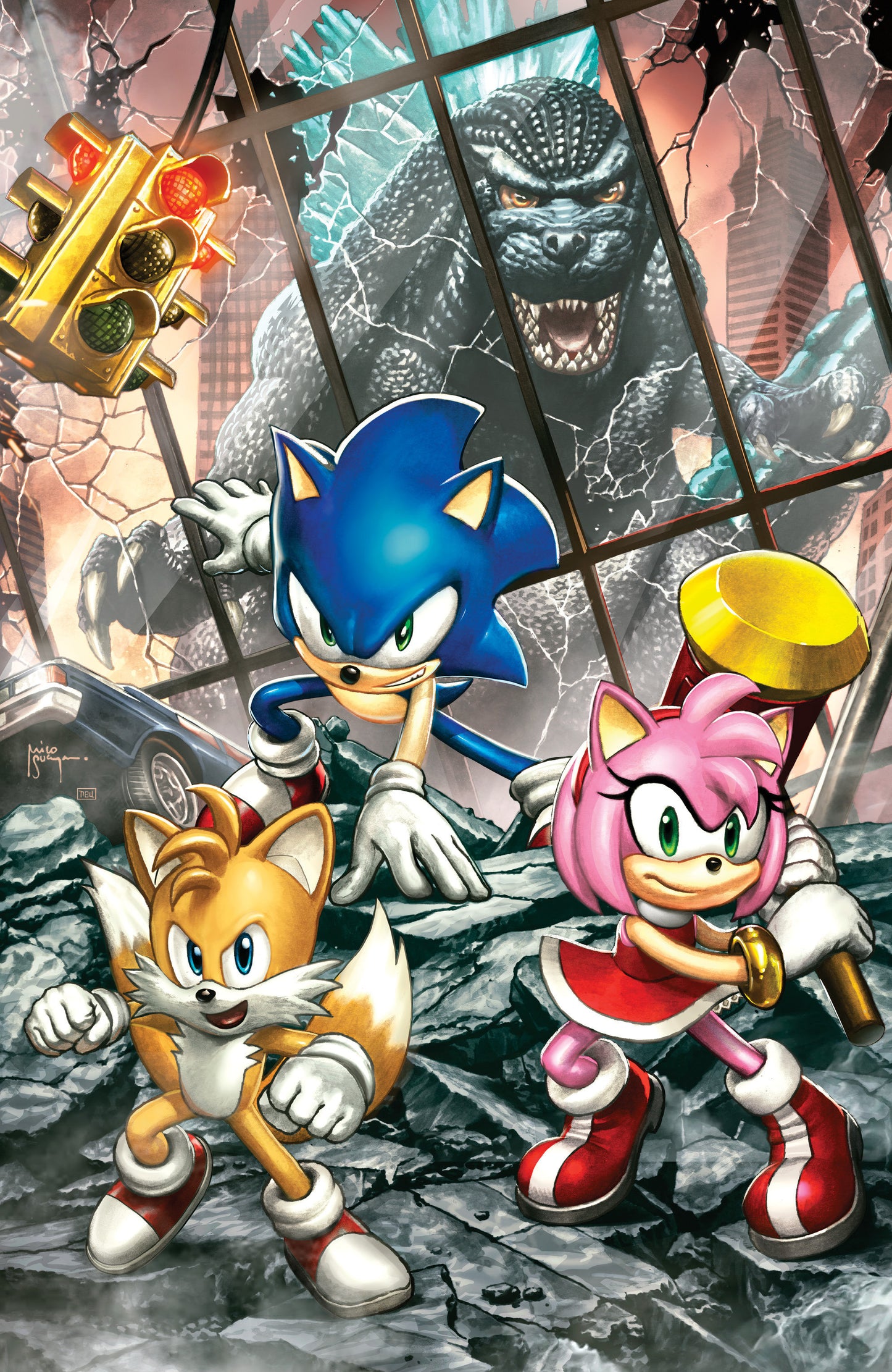 Sonic the Hedgehog X Godzilla #1