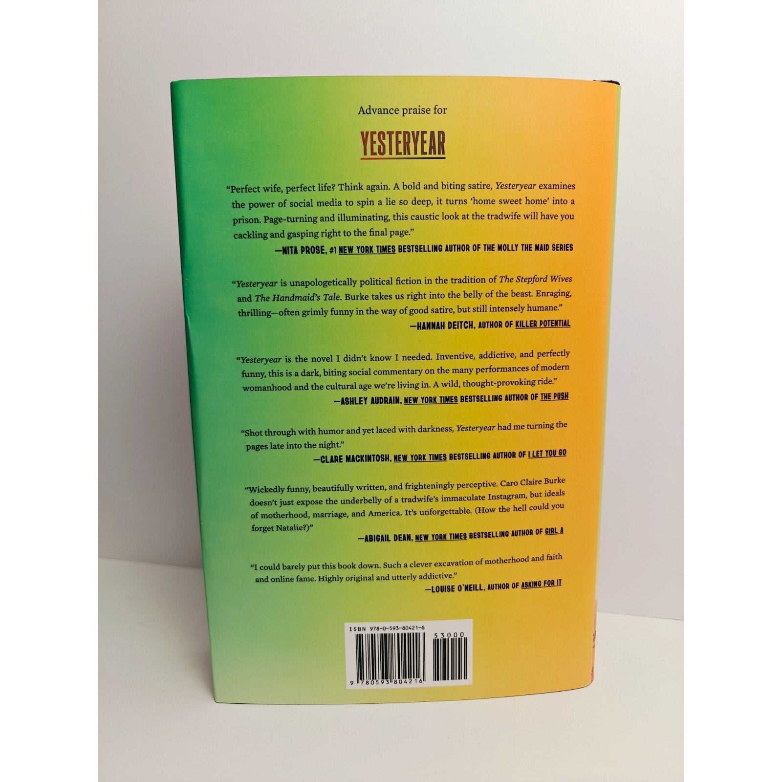 YESTERYEAR by Caro Claire Burke Hardcover
