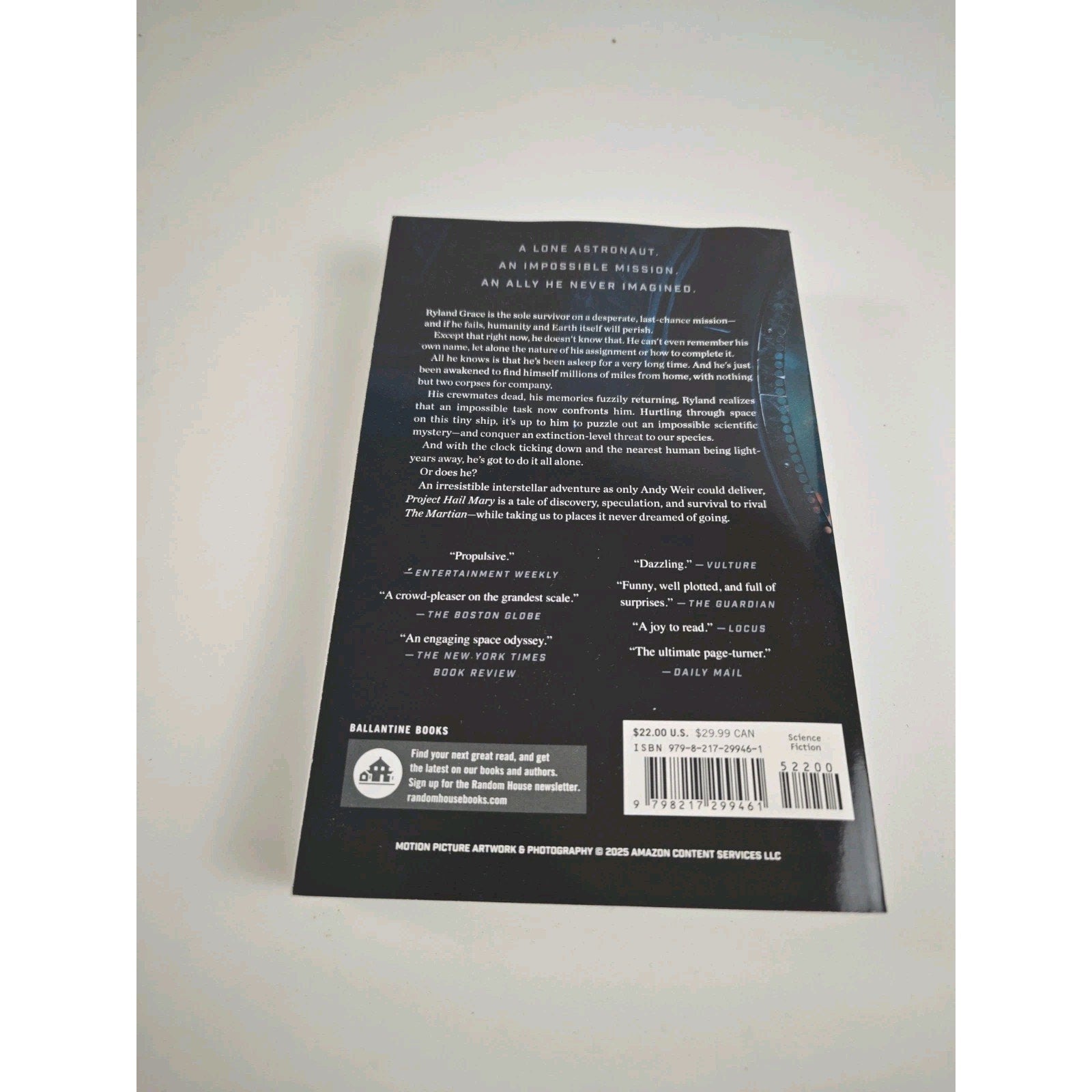 Andy Weir Project Hail Mary (Movie Tie-In) (Paperback)