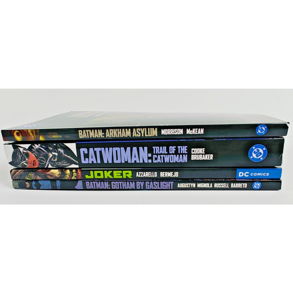 DC Compact Comics Bundle – Batman Gotham Set (Joker, Arkham Asylum) 4 Book Lot