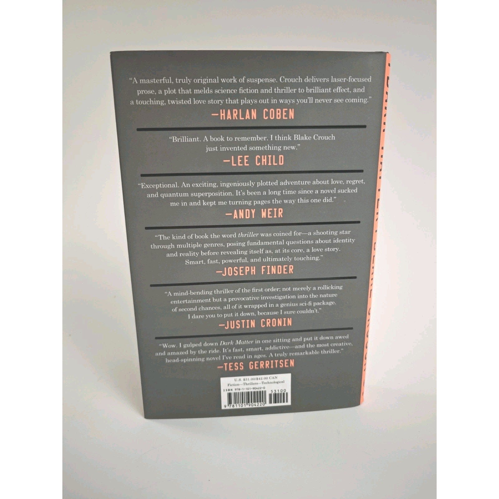 Dark Matter: A Novel by Blake Crouch (English) Hardcover Book