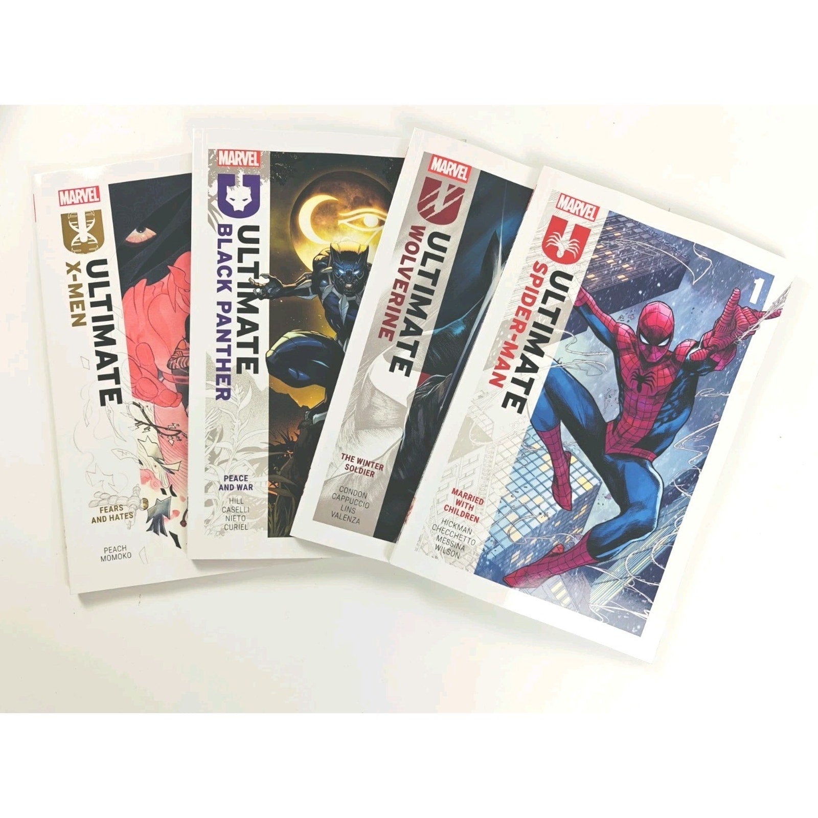 Ultimate Spider-Man Wolverine X-Men Panther Set Vol 1 TPB Set Marvel Lot NEW